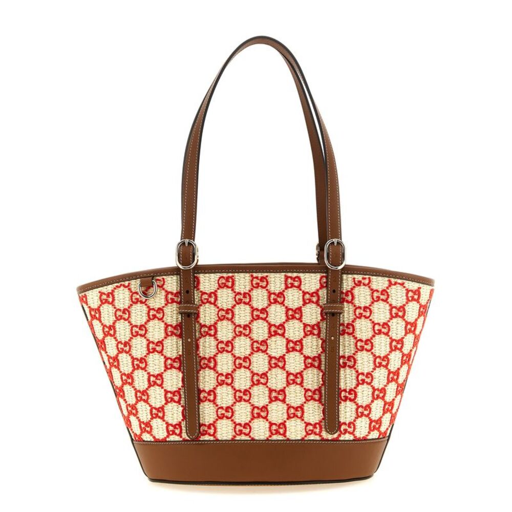 Gucci Women Small Woven Shopping Bag
